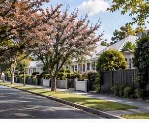 leafy residential street