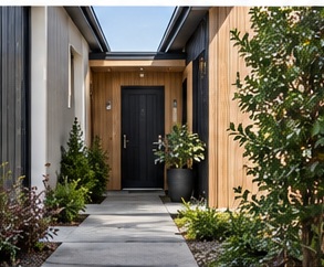 modern entrance